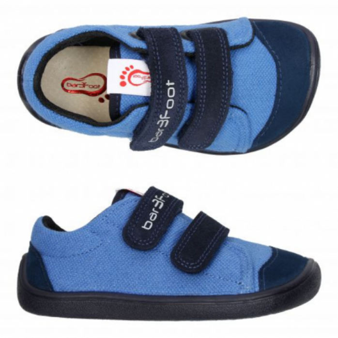 3F Bar3foot Elf Denver Vegan Sneakers 3BE29V/9R niebieskie