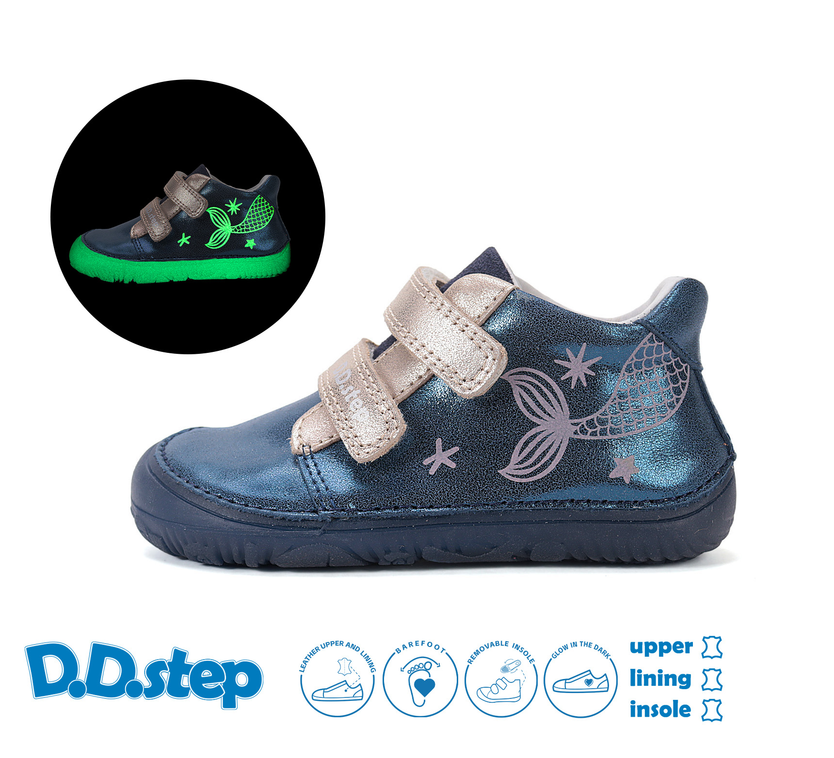 D.D. Step Marine Buty Przejściowe Skóra Cobald