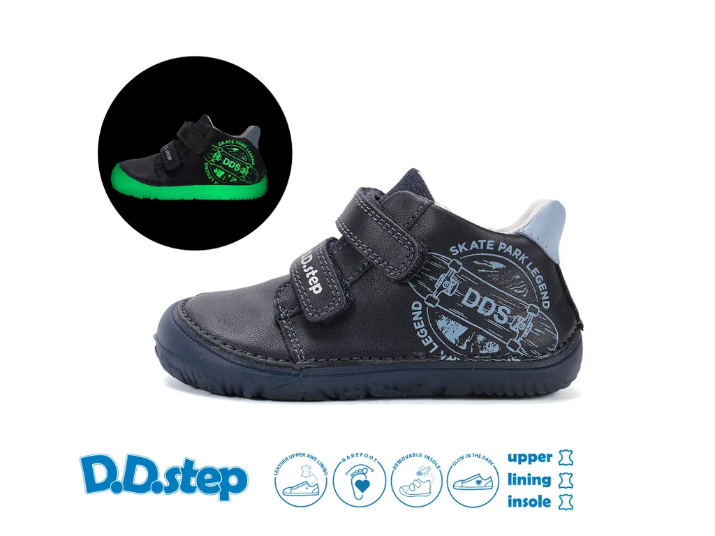D.D. Step Marine Buty Przejściowe Skóra Royal Blue